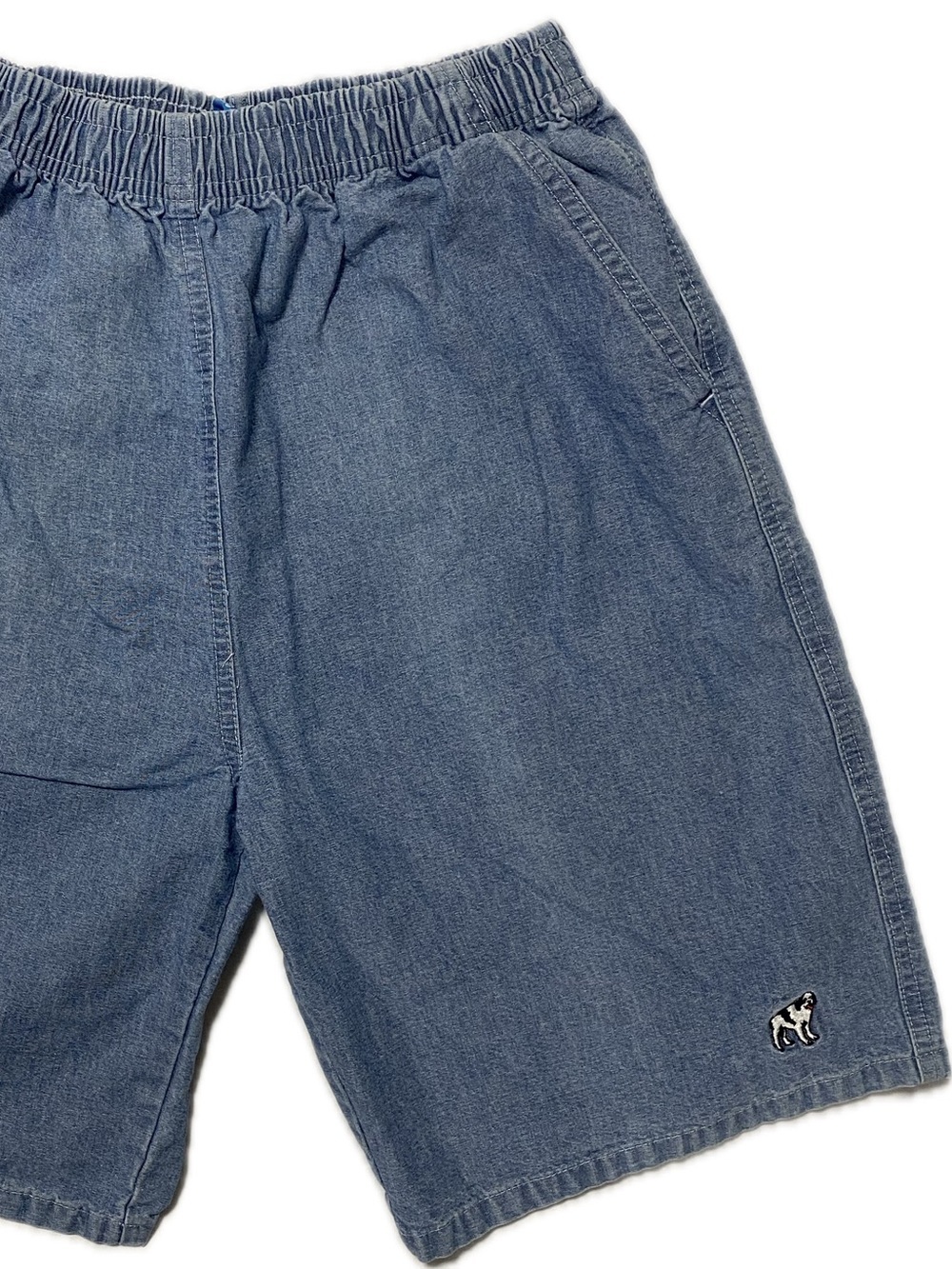 Little Big Dogs Denim Elastic-Waist Boys' Shorts - Light Blue